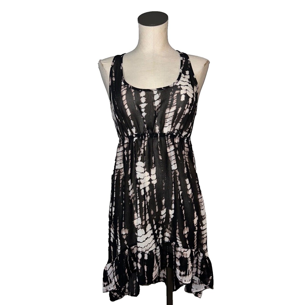 Xhilaration Women’s Chiffon Hi-Lo Midi Dress size M Dark Romantic Whimsygoth